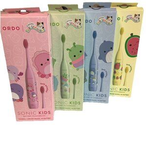 ORDO Official Squishmallows Toothbrush Sonic Battery Toothbrushes for Kids 4pcs